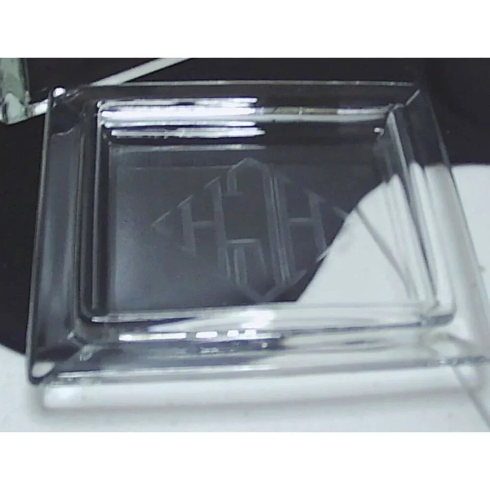 Vintage Heavy Beveled Glass Trinket Cigarette, Candy Lidded Box. QUALITY